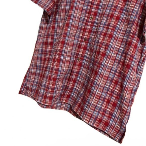 Patagonia Men’s Red Multi Check Puckerware Outdoor Shirt Sz-XL - Picture 4 of 8